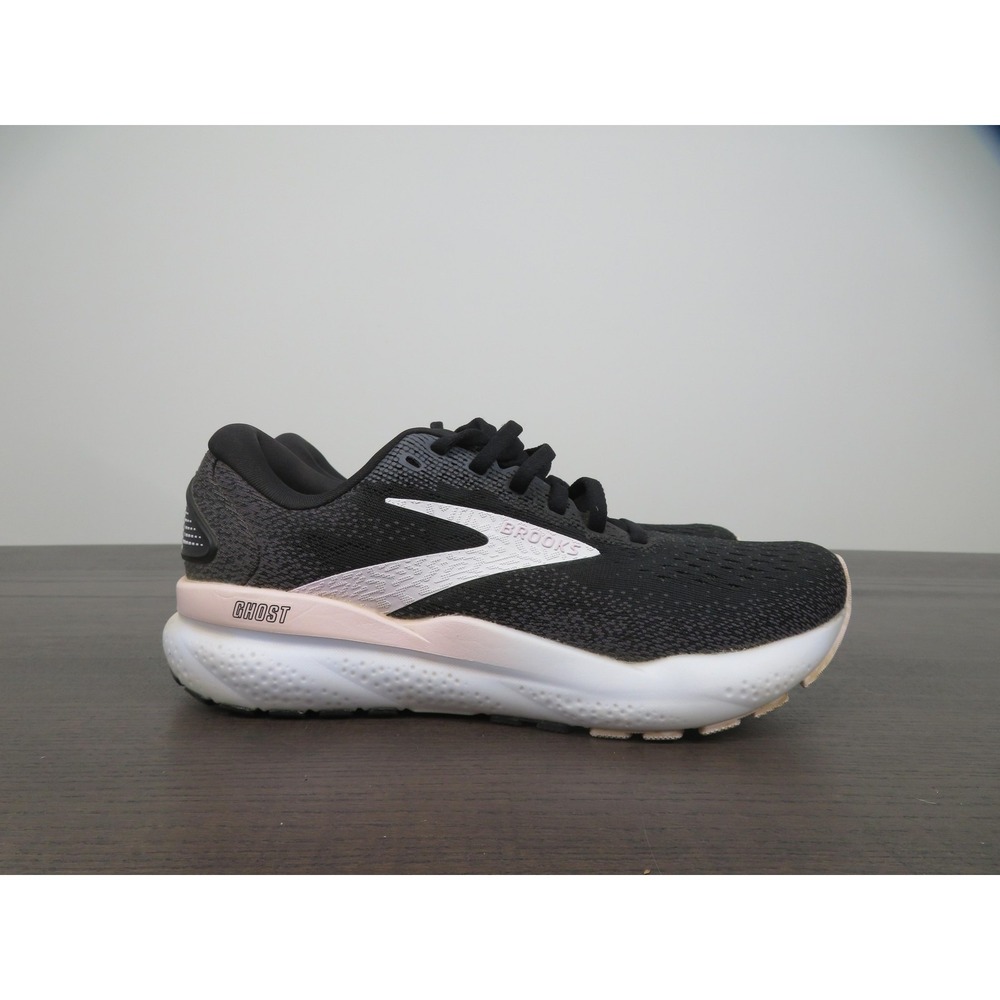 Brooks Ghost 16 Shoes Womens 6.5 Black Running Sneakers Road Gym 1204071B077